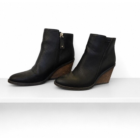 Dr. Scholl's Shoes - Dr. Scholl's Black Wedge Ankle Booties Be Energized Foam Women's Size 8.5...